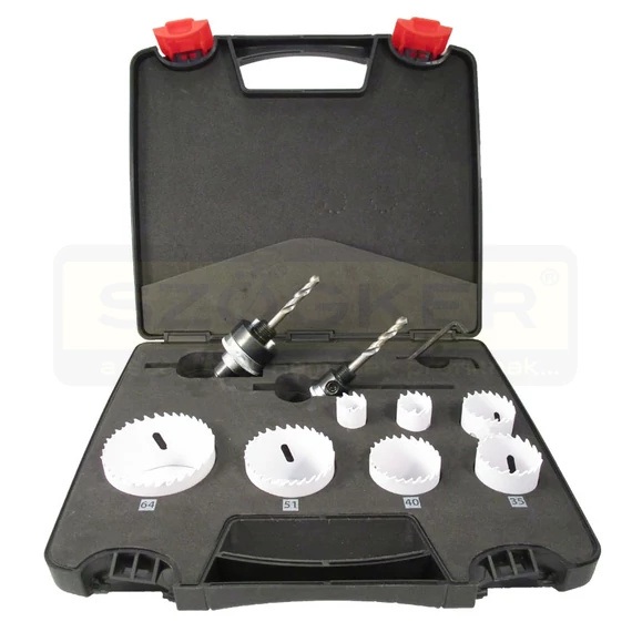 LYUKFŰRÉSZ KLT 10DB HSS-CO No1 19-64mm+2DB ADAPTER INOXHOZ IS IMPORT