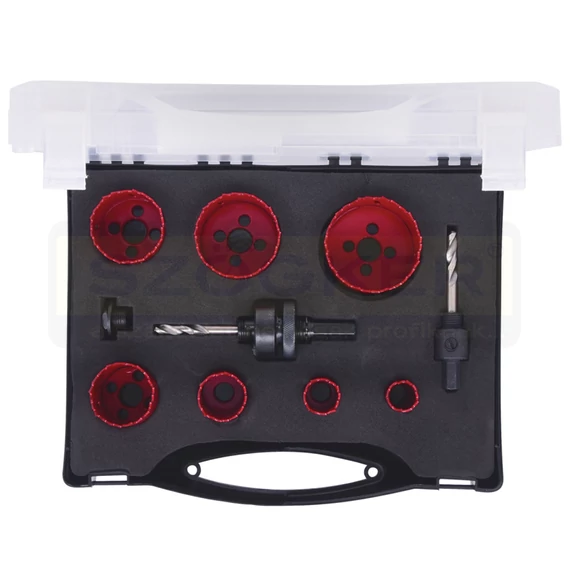 KS TOOLS 129.5575 LYUKFŰRÉSZ KLT 9DB-OS HSS-BIM. 19,22,29,38,44,51,57