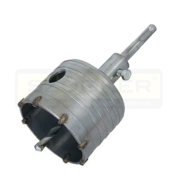 MODECO 61381 KORONA DOBOZFÚRÓ D80 SDS PLUS KEMÉNYFÉMLAPKÁS