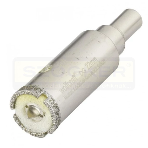 WOLFCRAFT 5922000 KORONAFÚRÓ GYÉMÁNTSZEMCSÉS CERAMIC D22mm BEFOGÁS:10mm