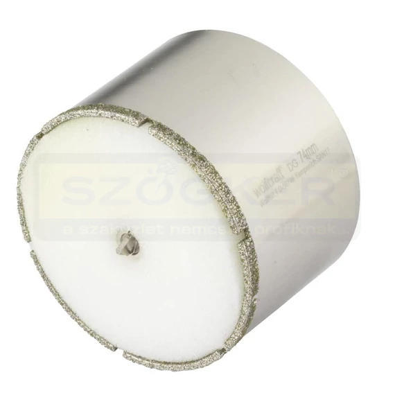 WOLFCRAFT 5932000 KORONAFÚRÓ GYÉMÁNTSZEMCSÉS D74mm BEFOGÁS:10mm