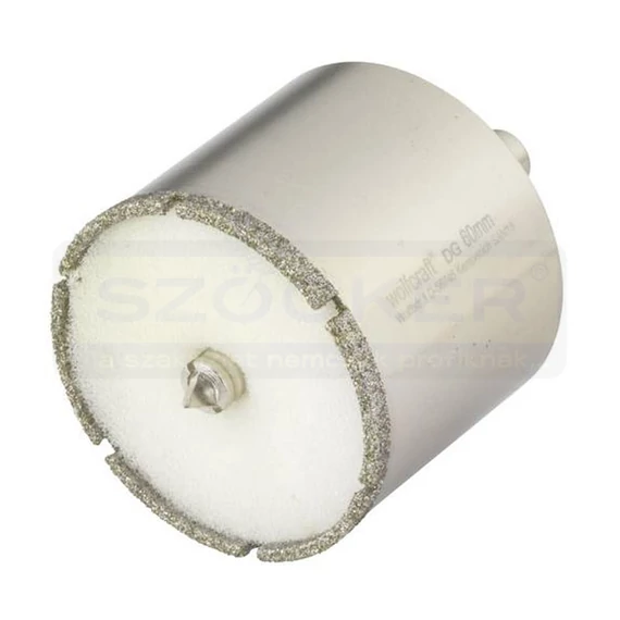WOLFCRAFT 5940000 KORONAFÚRÓ GYÉMÁNTSZEMCSÉS CERAMIC D60mm BEF.:10mm L=45mm