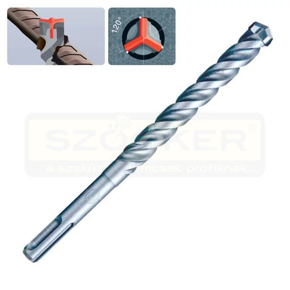 MAKITA P-79619 SDS PLUS BETONFÚRÓ D12*210/150 MAKBUSTER HÁROMÉLŰ,VASTŰRŐ