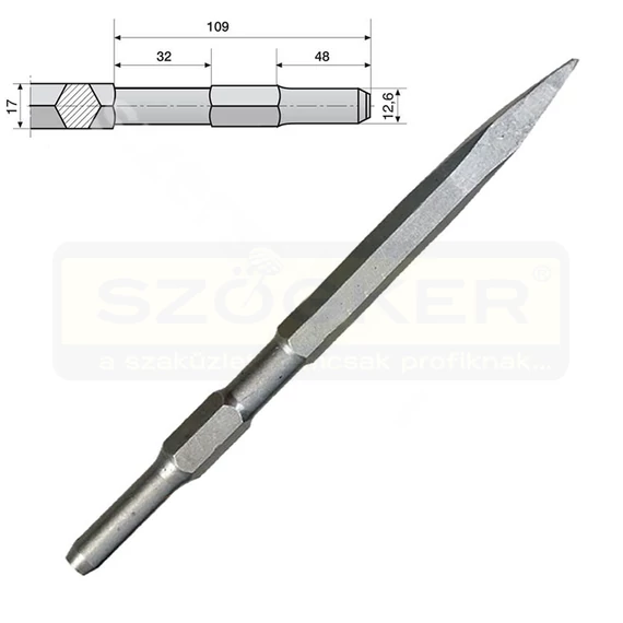 HATLAPÚ SW:17mm HEGYES VÉSŐ 450mm HIKOKI 751501