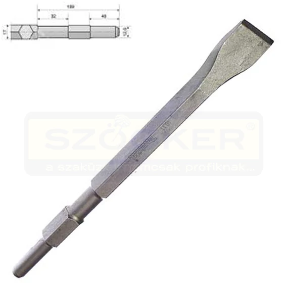 MAKITA P-13057 VÉSŐ 13mm+17mm 6lapú Lapos 13mm+17mm 24*280mm