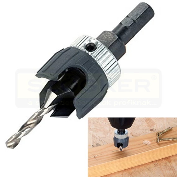 WOLFCRAFT 2544000 ELŐFÚRÓ SÜLLYESZT.MÉLYS.STOP D3,2-D12
