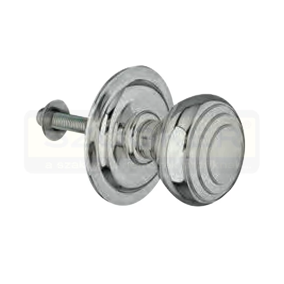 AMIG 14/6445 AJTÓGOMB KÖR ROZETTÁS D61/80 FIX MATT KRÓM GÖMB EXTRA NAGY