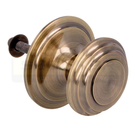 AMIG 13/6261 AJTÓGOMB FIX ROZETTÁS D76/92 ANTIK-BRONZ LÉPCSŐS EXTRA NAGY