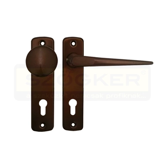 BEJÁRATI GOMBOS GARNITÚRA F4 90mm CILINDERES MAGYAR ANTIK-BRONZ