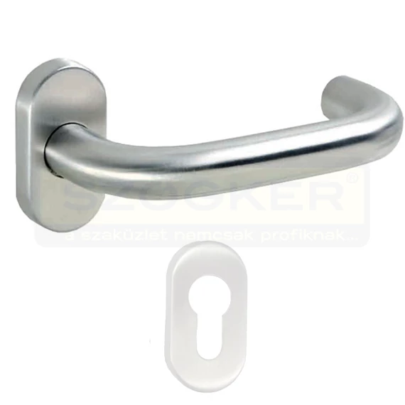 KILINCSGAR.U INOX STANDARD TIP ALSÓ OVÁL ROZETTA NÉLKÜLI MHA 807/19