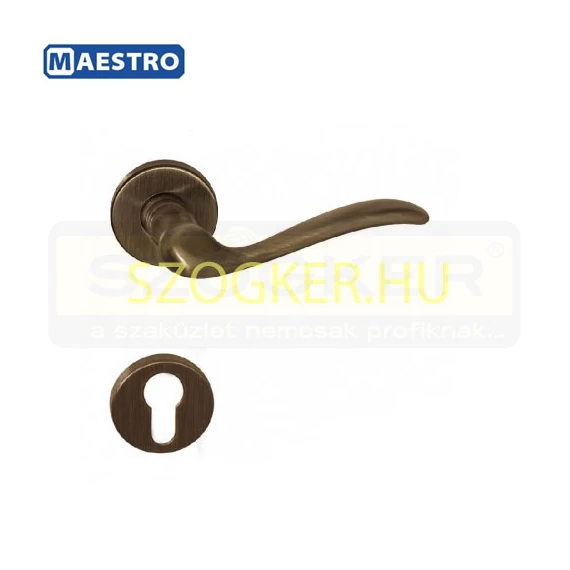 TOLOSA KILINCSGARNITÚRA ROZETTÁS CILINDER SÚROLT BRONZ MAESTRO 113161621201
