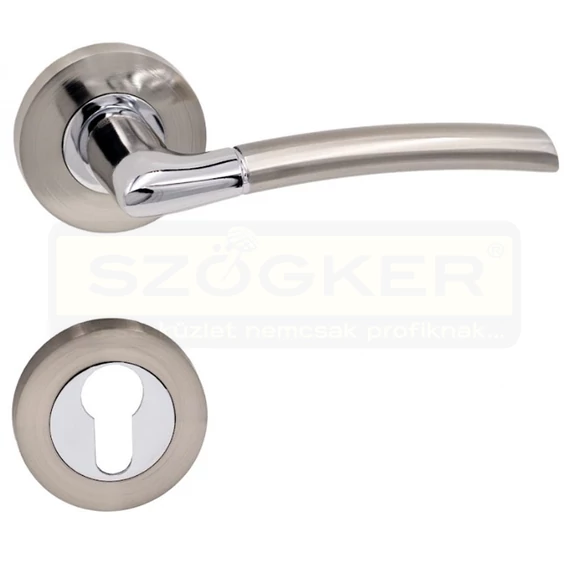 VESTA KILINCSGARNITÚRA ROZETTÁS CILINDERES KRÓM-INOX MAESTRO 116231BZ11