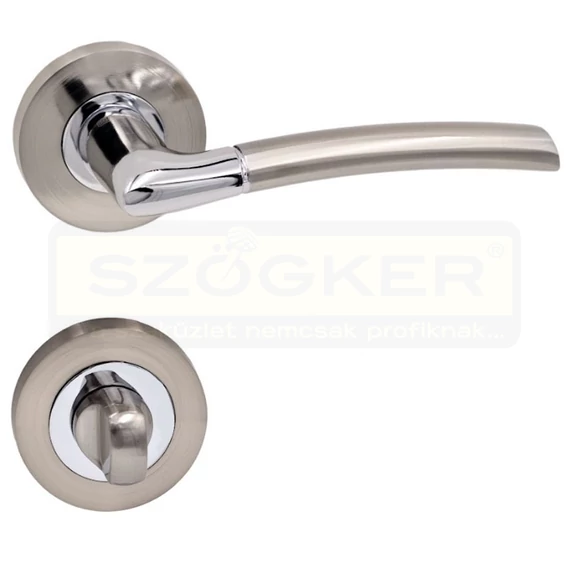 VESTA KILINCSGARNITÚRA ROZETTÁS WC(MOSDÓ) KRÓM-INOX MAESTRO 116231BW11
