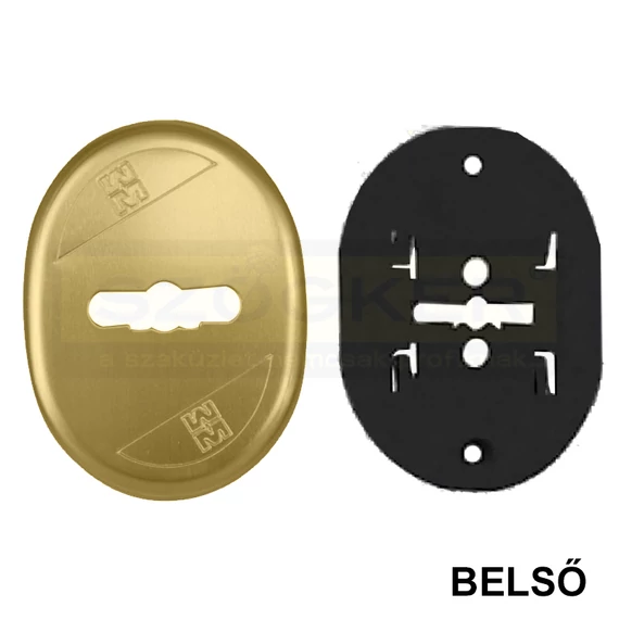 AJTÓZÁRCÍM OVÁL 70*55mm SR KÉTTOLLÚ ZÁRHOZ BELSŐ RÉSZ MOTTURA 95324/SR