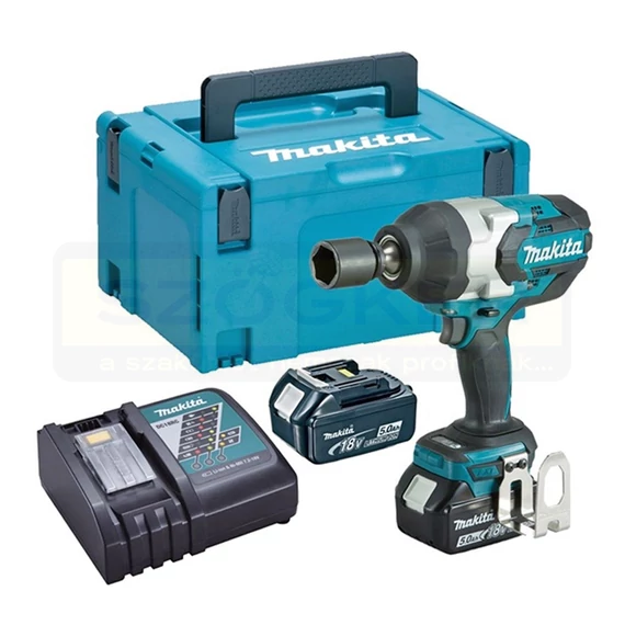 MAKITA DTW1001RTJ AKKUS ÜTVECSAVAROZÓ 18V 2DB 5Ah AKKUVAL 1050Nm+KOFFER