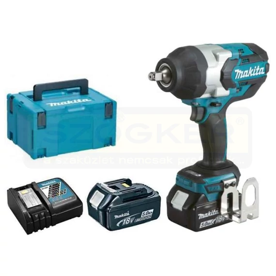 MAKITA DTW1002RTJ AKKUS ÜTVECSAVAROZÓ 18V 2DB 5Ah AKKUVAL 1000Nm+KOFFER