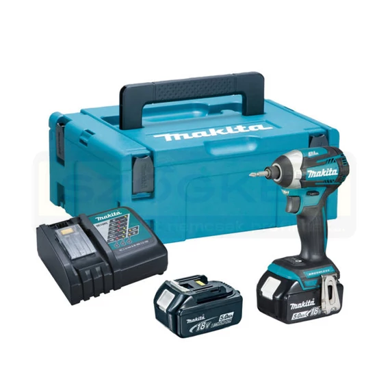 MAKITA DTD154RTJ AKKUS ÜTVECSAVAROZÓ 18V 2DB 5Ah AKKUVAL+KOFFER 175Nm