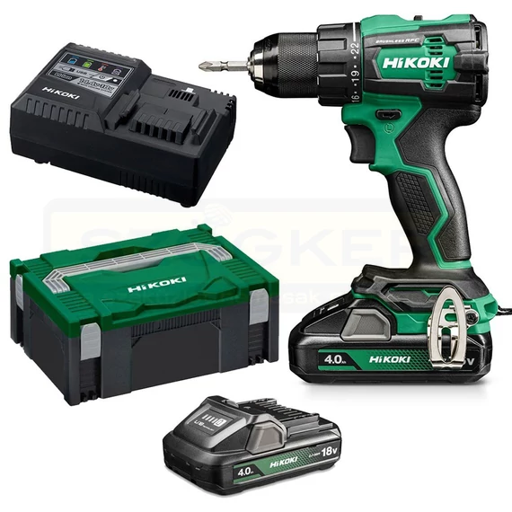 AKKUS FÚRÓ-CSAVAROZÓ  18V 2DB 4Ah AKKU+TÖLTŐ+KOFFER HIKOKI DS18DEWHZ