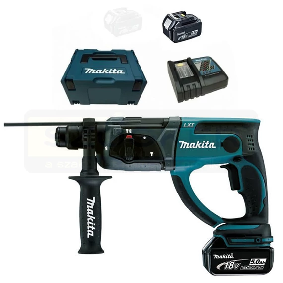 MAKITA DHR202RTJ AKKUS FÚRÓ-VÉSŐKALAPÁCS 18V 2DB 5Ah AKKUVAL SDS-PLUS 2J