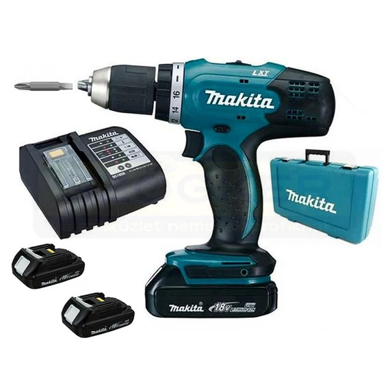 MAKITA DDF453RFE AKKUS FÚRÓ-CSAVAROZÓ 18V 2DB 3Ah AKKU 16FOK. 42/27Nm