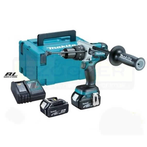 MAKITA DHP481RTJ AKKUS ÜTVEFÚRÓ-CSAVAROZÓ 18V 2DB 5Ah AKKUVAL 15/60Nm