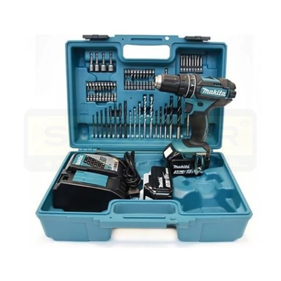 MAKITA DHP482RFX1 AKKUS ÜTVEFÚRÓ-CSAVAROZÓ 18V 2DB 3Ah Li-ionAKKU 62/36Nm+BIT