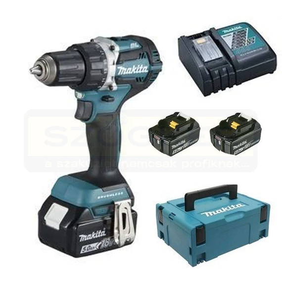 MAKITA DDF484RTJ AKKUS FÚRÓ-CSAVAROZÓ 18V 2DB 5Ah AKKUVAL 60/30Nm