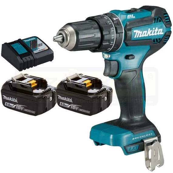 MAKITA DHP485RTJ AKKUS ÜTVEFÚRÓ-CSAVAROZÓ 18V 2DB 5Ah AKKUVAL,TÖLTŐVEL