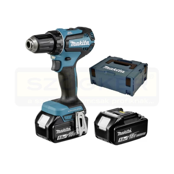 MAKITA DDF485RTJ AKKUS FÚRÓ-CSAVAROZÓ 18V 2DB 5Ah AKKUVAL 50/27Nm