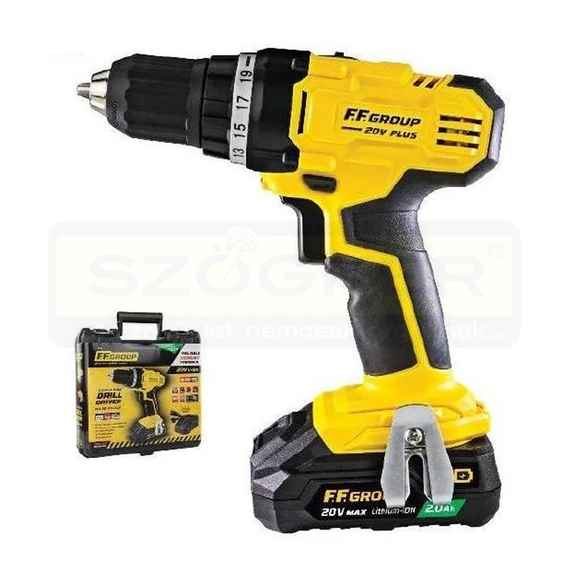 FÚRÓGÉP 20V CDD/35 20V PLUS, 1DBAKKU 2.0Ah F.F.GROUP 41314