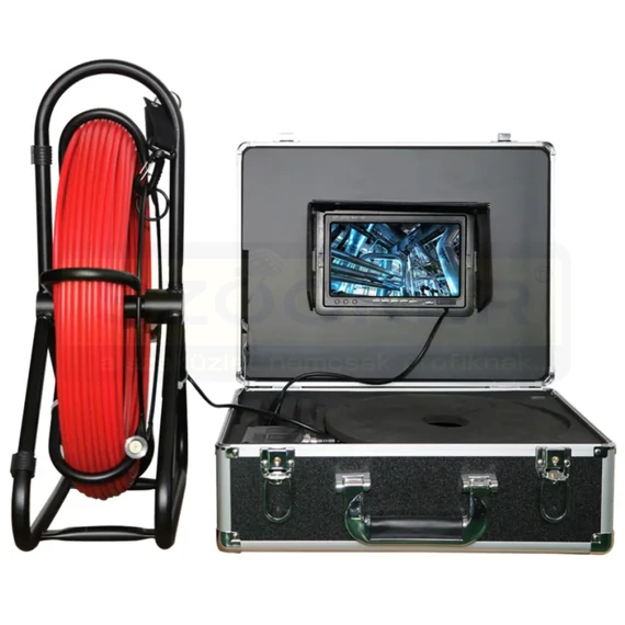CSATORNAVIZSGÁLÓ KAMERA HD 30M KÁBELLEL 12LED 7c KIJELZŐ IMPORT