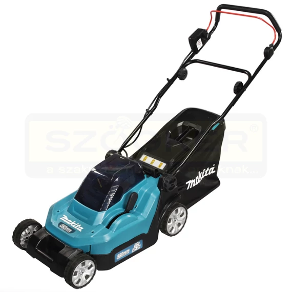 MAKITA DLM382Z FŰNYÍRÓ AKKUS 18V + 2DB AKKU 38cm VÁGÁS SZÉLESSÉG FŰGYŰJTŐS