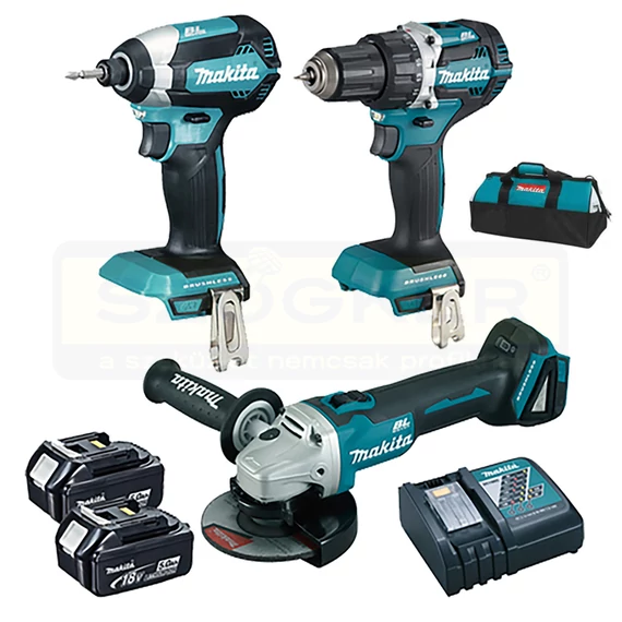 MAKITA DLX3125TX1 GÉP KLT.DDF484Z,DGA506,DTD153