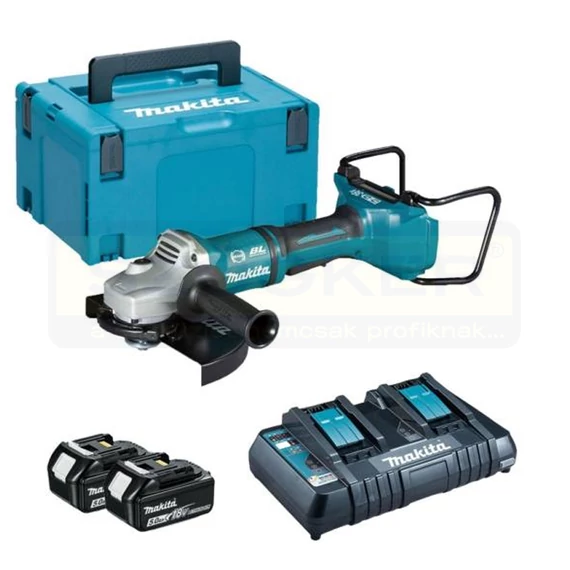 MAKITA DGA900PT2 SAROKCSISZOLÓ AKKUMULÁTOROS 2*5,0A AKKU,DUPLA TÖLTŐ,KOFFER
