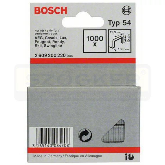 BOSCH 2609200220 TŰZŐKAPOCS 12,9*10mm 1000DB/CSOM.