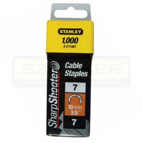 STANLEY 1-CT106T TŰZŐKAPOCS U 10*7mm 1000DB/CSOMAG HG.