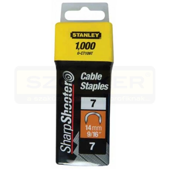 STANLEY 1-CT109T TŰZŐKAPOCS U 14*7mm 1000DB/CSOMAG HG.