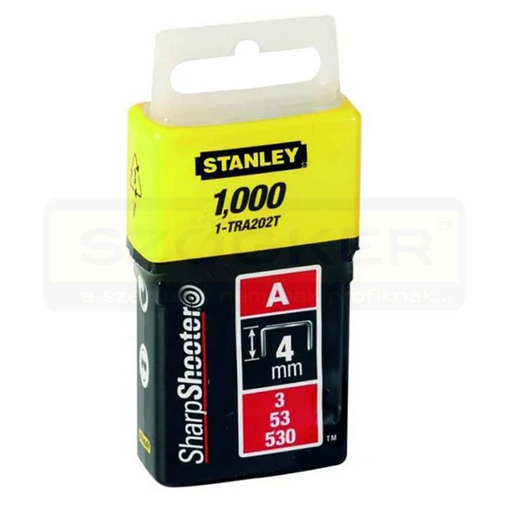 STANLEY 1-TRA202T TŰZŐKAPOCS A 4*11,3mm TYPE53/A/M53 1000DB/CSOMAG HG.