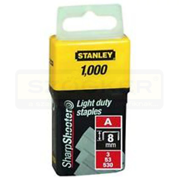 STANLEY 1-TRA205T TŰZŐKAPOCS A 8*11,3mm TYPE53/A/M53 1000DB/CSOMAG HG.