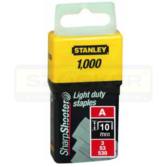 STANLEY 1-TRA206T TŰZŐKAPOCS A 10*11,3mm TYPE53/A/M53 1000DB/CSOMAG HG.