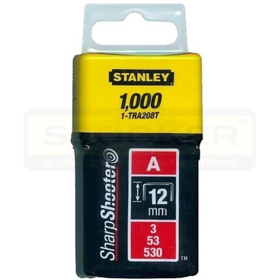 STANLEY 1-TRA208T TŰZŐKAPOCS A 12*11,3mm TYPE53/A/M53 1000DB/CSOMAG HG.