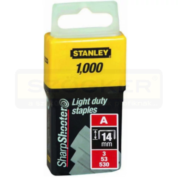 STANLEY 1-TRA209T TŰZŐKAPOCS A 14*11,3mm TYPE53/A/M53 1000DB/CSOMAG HG.