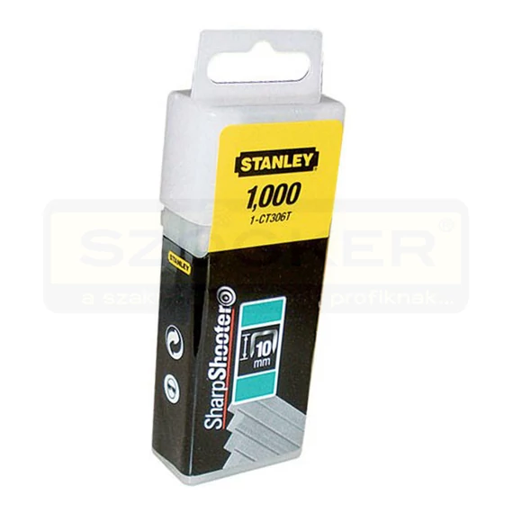 STANLEY 1-CT306T TŰZŐKAPOCS CT 10*8mm 1000DB/CSOMAG HG.