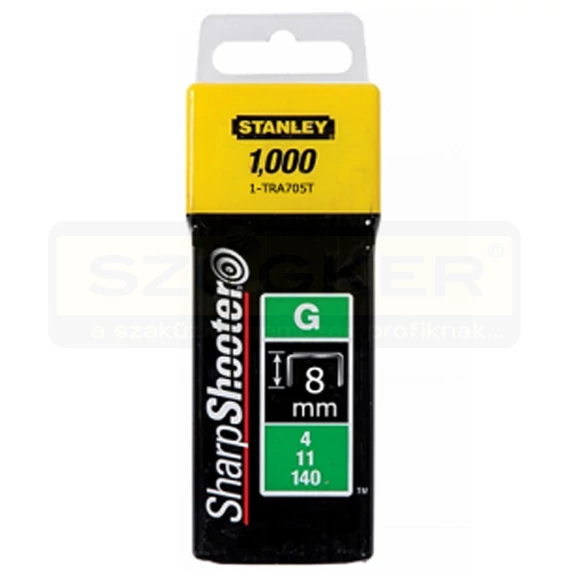 STANLEY 1-TRA705T TŰZŐKAPOCS G 8*10.6mm 1000DB/CSOMAG HG.