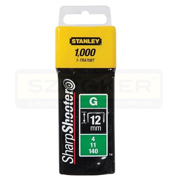 STANLEY 1-TRA708T TŰZŐKAPOCS G 12*10,6mm 1000DB/CSOMAG HG.