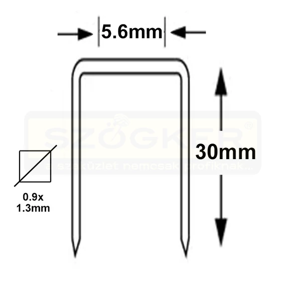 TŰZŐKAPOCS 30mm 3000DB/CSOMAG BOSTITCH SX503530Z