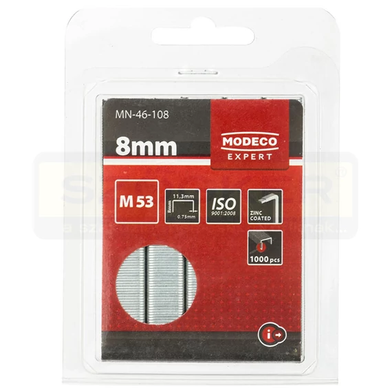 MODECO 46108-TOPEX TŰZŐKAPOCS M53 8*11,3mm TYPE53/A/M53 1000DB/CS 0,75mm