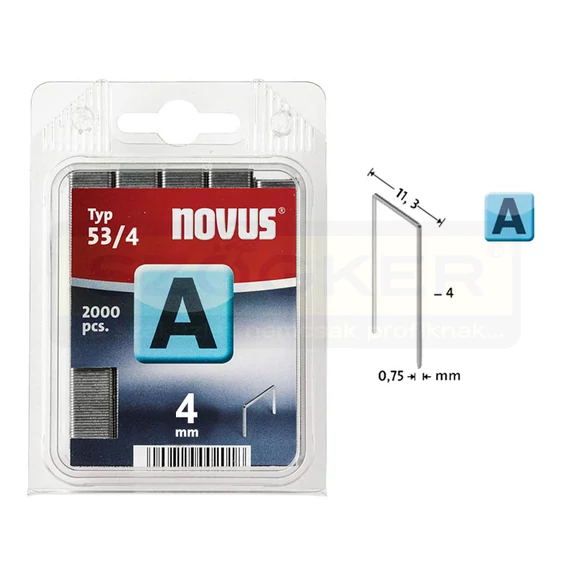 TŰZŐKAPOCS A  4*11,3mm TYPE53/A/M53 2000DB/CS 0,75mm NOVUS 042-0354 53/4