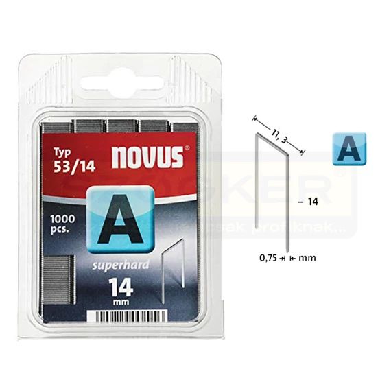 TŰZŐKAPOCS A 14*11,3mm TYPE53/A/M53 1000DB/CS KEMÉNY NOVUS 042-0359 53/14