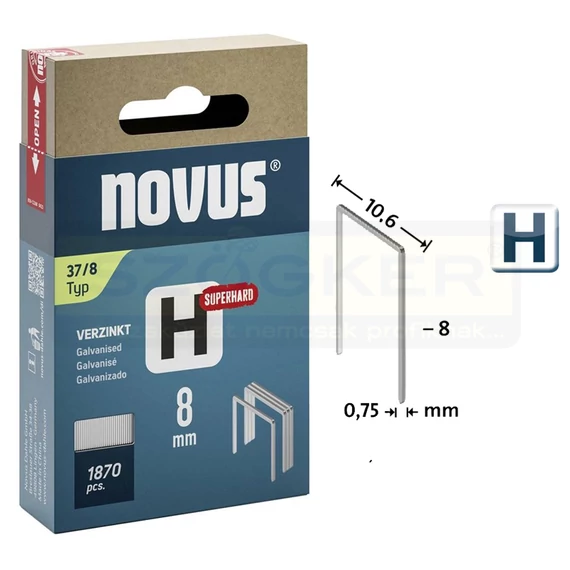 TŰZŐKAPOCS H 8*10.6mm 1870DB/CSOMAG SZUPERKEMÉNY NOVUS 042-0785 37/8